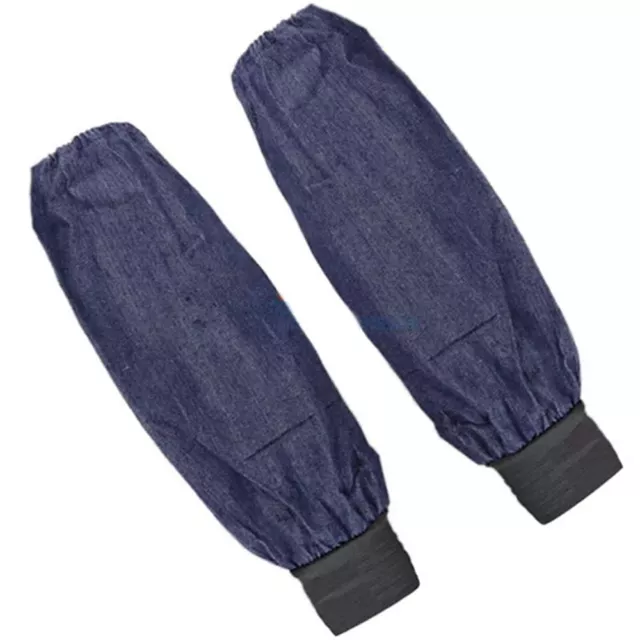 1 Pair Welding Arm Denim Protection Sleeves Wear-resistant Dustproof Sleeves 2