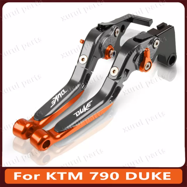 For KTM 790 DUKE Adjustable Extendable Foldable Brake Clutch Levers Set