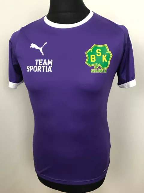 BSK SVALOVS BK  Swedish Football Shirt Purple Matchworn " Size XS