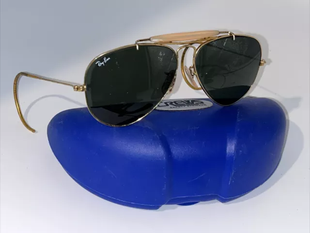 Vintage Ray Ban Bausch and Lomb Outdoorsman Aviators Sunglasses 58 mm b&l 80s bl