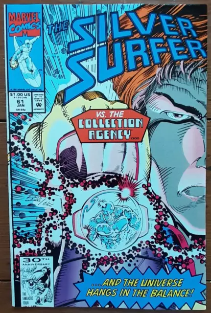 Silver Surfer 61, Marvel Comics, January 1992, Fn/Vf