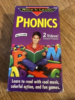 ROCK 'N LEARN PHONICS RL990 VHS VCR 2 TAPES 2000 USA rare $40.00  PicClick