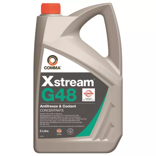 Comma - XSG5L  - XSTREAM G48 OEM Approved Antifreeze & Coolant BS-6580-2010 5L