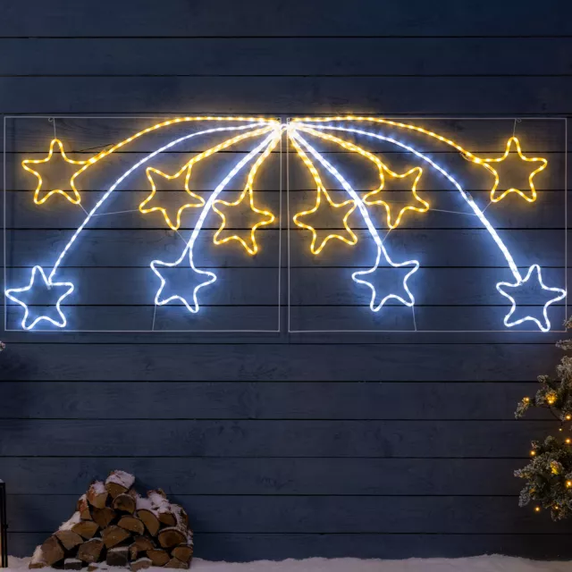 Shooting Star Rope Light Outdoor Christmas Decoration Large LED Xmas Silhouette 2