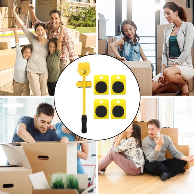 5 Pcs Strumenti Movimento Kit Sollevamento Mobili Carrello Per Mobili Suite
