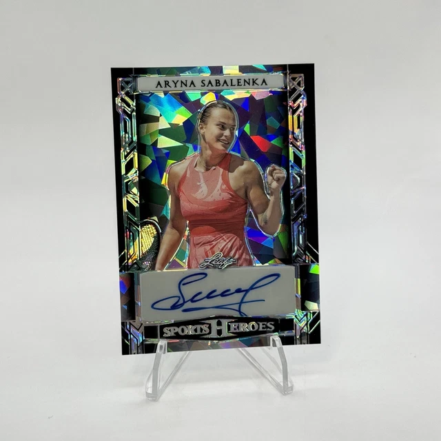 2024 LEAF SPORTS Heroes Aryna Sabalenka Auto BAAS1 Black Crystal 6/15