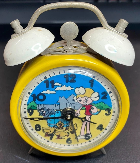 SVEGLIA PER BAMBINI VINTAGE MECCANICA e PERFETTAMENTE FUNZIONANTE