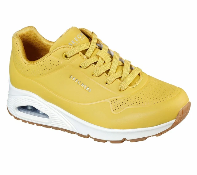 SKECHERS STREET NEW Uno Stand On Air mustard yellow retro fashion