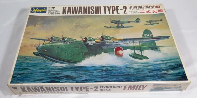 Kawanishi Type-2 Japan Flying Boat Emily 1/72 scale Model Kit No. JS-1 Hasegawa