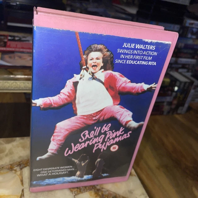 SHE’LL BE WEARING Pink Pyjamas Vhs Video Ex Rental Big Box Starrin