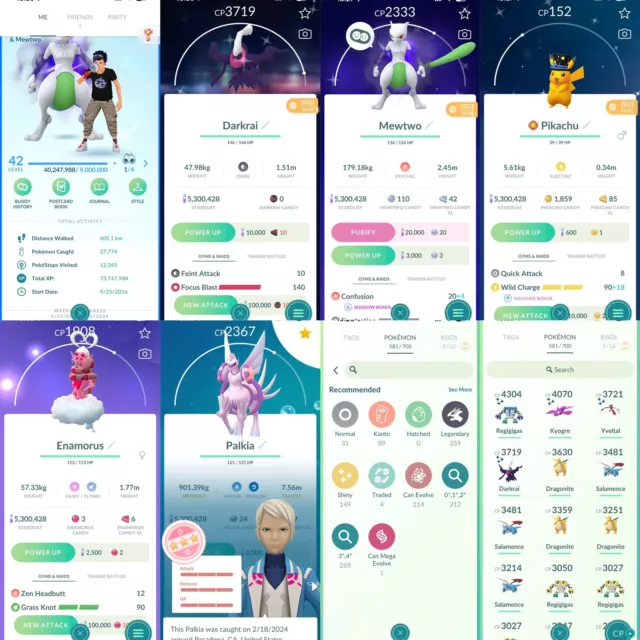 Pokemon Trade Go 42 - 149 Shiny | 359 Legendary | 32 Perfect