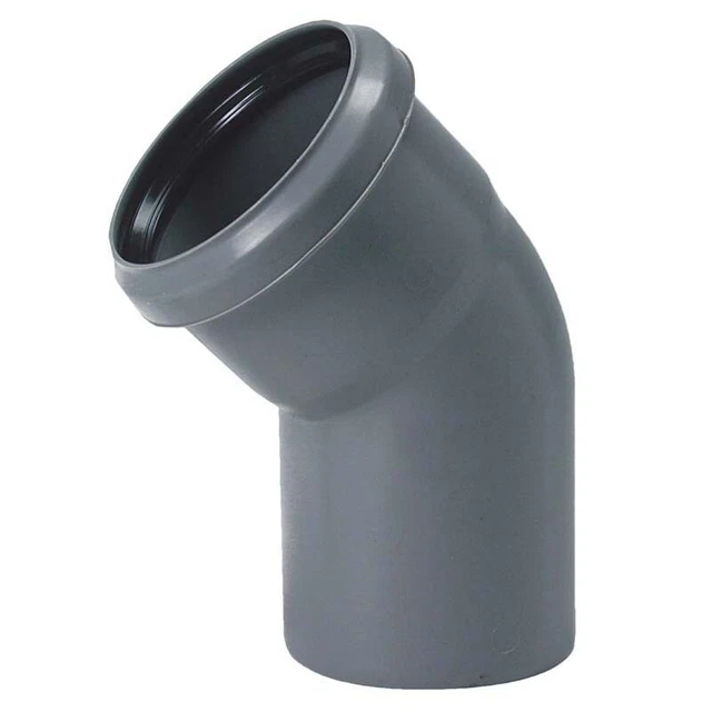 BAMPI Curva htb, 45°, in polipropilene, diam. 32 mm, colore grigio