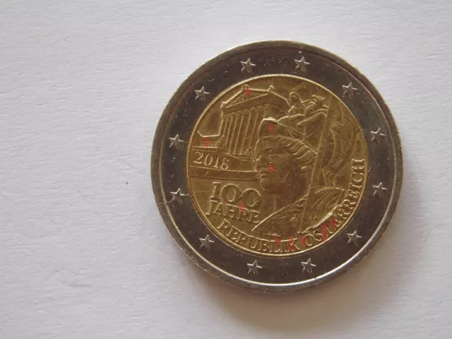 2 Euro Münze von Österreich 2018