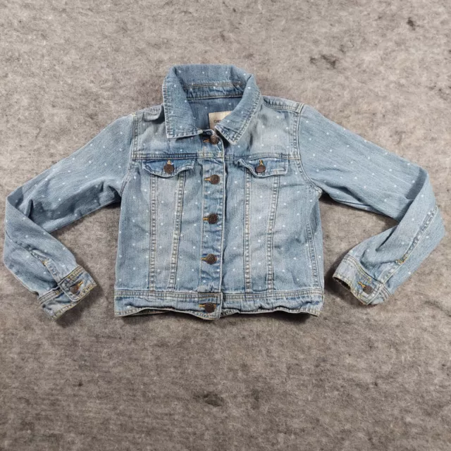 Cherokee Jean Jacket Girls Size Large 10 - 12 Juniors Blue Denim Light Wash
