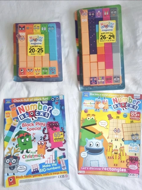 NUMBERBLOCKS TOYS 20-25 & 26-29 Number Blocks birthday gift ADHD Maths ...