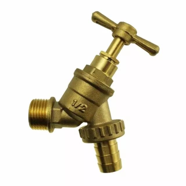 Brass Outdoor Garden Tap Hose Union Bib Tap 1/2" - for Garden Hose