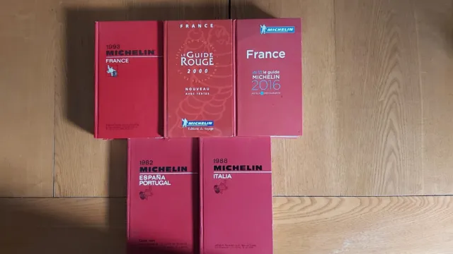Guide Michelin Rouge  Lot De 5 Livres  Bon Etat
