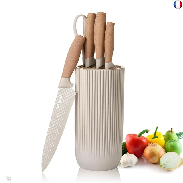 Set de couteaux à sculpter avec blocs de bois pour adultes et enfants débutants, comprenant 6 couteaux à sculpter, 8 blocs de bois et des gants agrandis