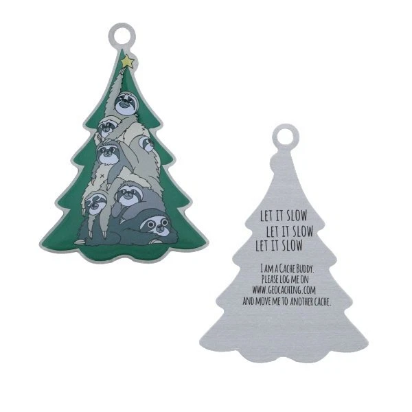Let It Slow, Slow Geocaching Travelbug Christmas Gift