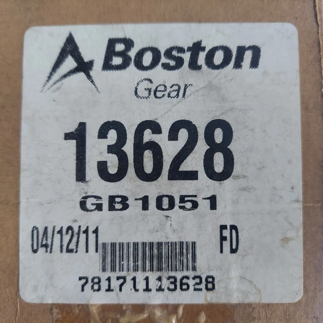 Boston Gear GB1051 Web Worm Gear, 12 Pitch, 14.5 deg Angle, 1 Thread, Right Hand