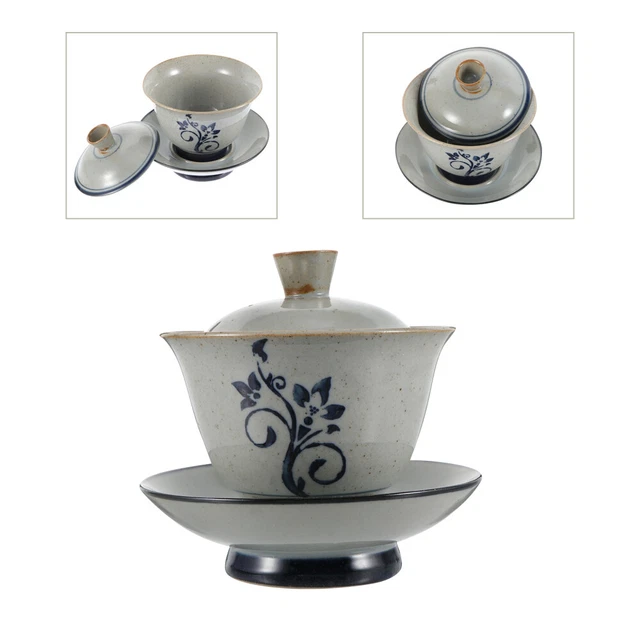 1 Set chinesische Teeschüssel Keramik Teetasse Traditionelle Teeschüssel