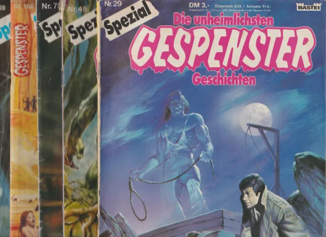 ✪ Auswahl: Die unheimlichen Gespenster Geschichten Spezial Nr.29-218, Bastei