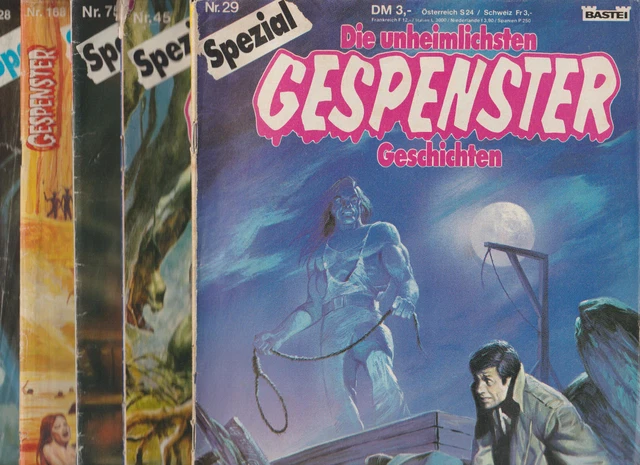 ✪ Auswahl: Die unheimlichen Gespenster Geschichten Spezial Nr.29-218, Bastei