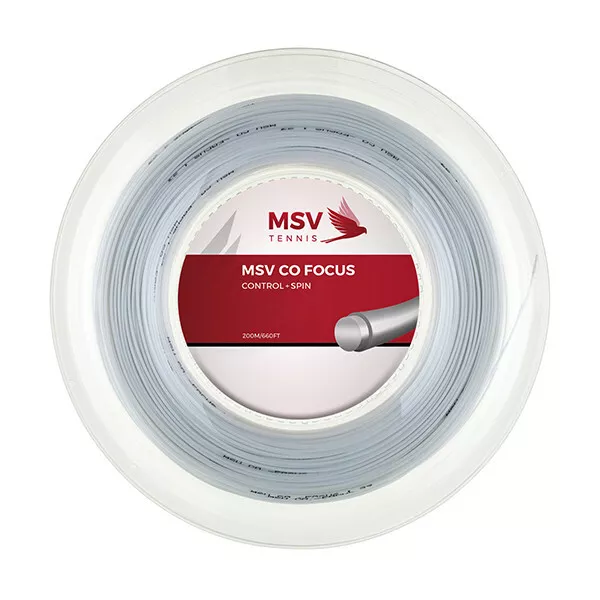 200m (0,25€/lfd. m) MSV Co Focus 1,27mm weiß - Highclass Tennissaite