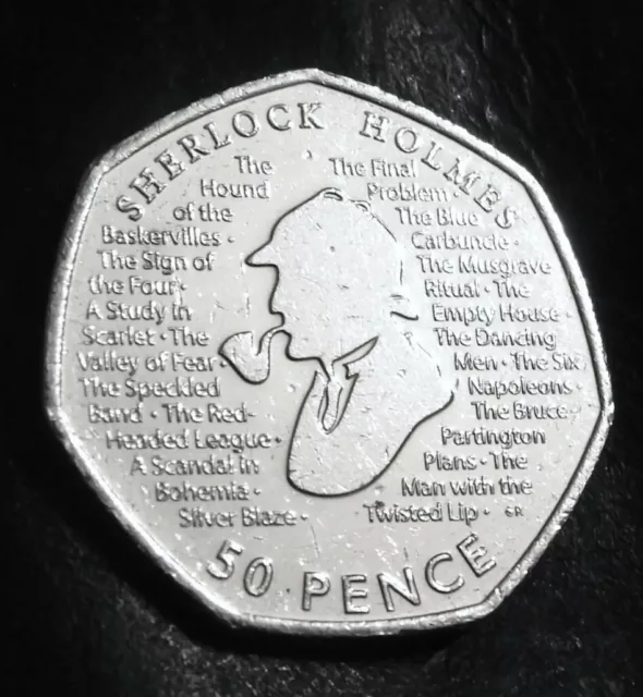 Sherlock Holmes 50p coin 2019 50 pence piece rare collectable Freepost