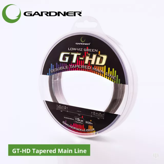 Gardner Tackle GT-HD Tapered Mainline - Carp Barbel Pike Bream Fishing Line