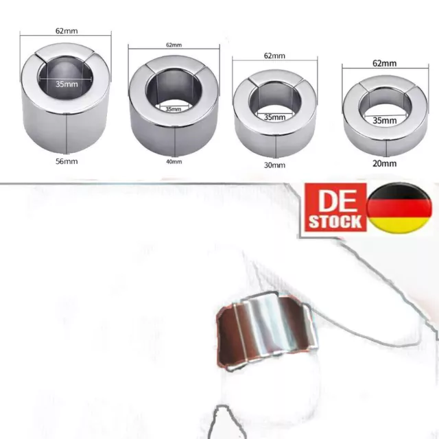 Edelstahl Magnetische Hodensack Penis-Dehnungswerkzeug Gewicht Ballstretcher