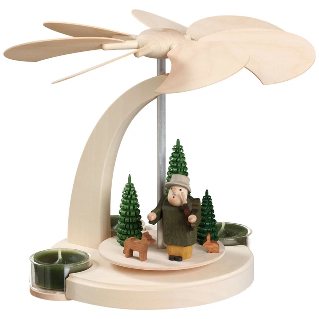 Forest German Pyramid Tealight Carousel