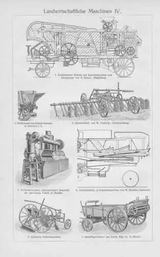 Landtechnik Dibbelmaschine Quermarkeur HOLZSTICHE von 1912