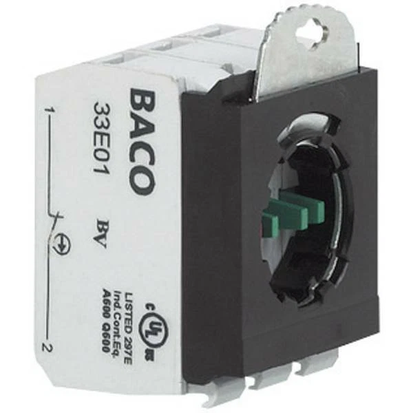 Baco 333e21 elemento di contatto con adattatore montaggio 1 nc 2 na