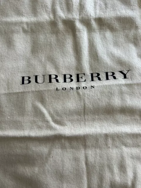 Burberry Logo Dust Bag Drawstring Travel Storage Large 23x15