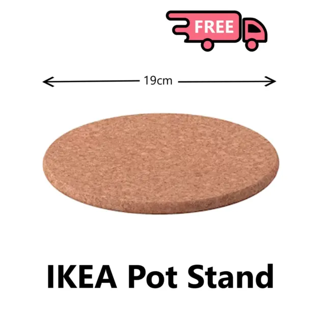 Tappetino da tavolo IKEA HEAT 1 pezzo | supporto pentola sughero 19 cm impermeabile resistente al calore
