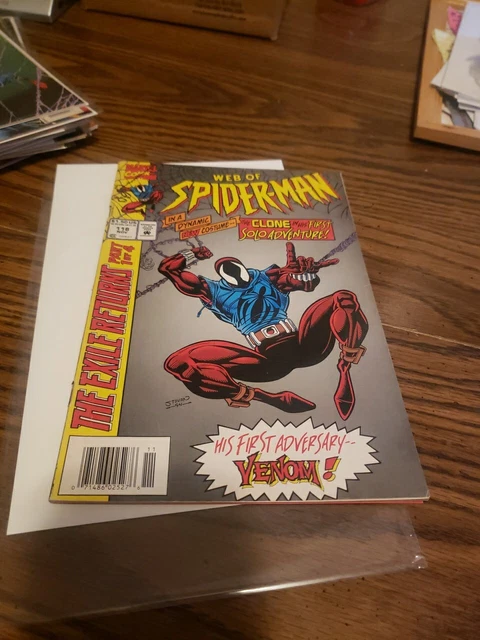 Web of Spider-Man #118 1st App Ben Riley Newsstand Marvel Comics 1994 Key Verse