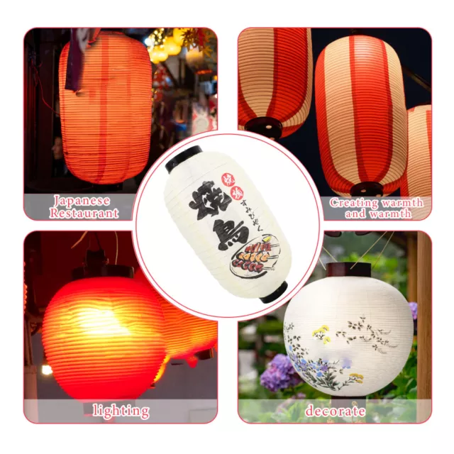 4pcs  Japanese Restaurant Hanging Lantern Paper Lanterns Izakaya Paper Lantern