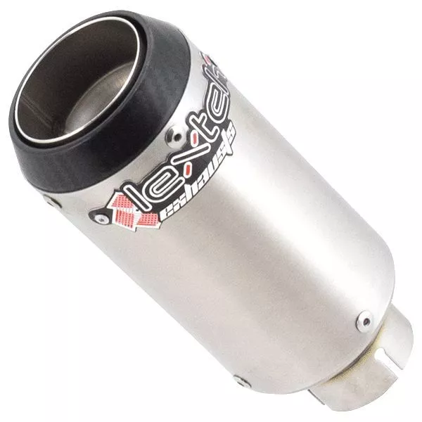 LEXTEK CP1 Stainless Steel Stubby GP Style 51mm Slip On End Can Exhaust Silencer