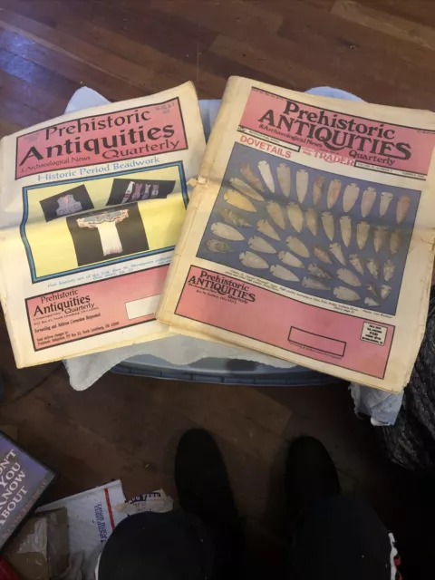 2 PREHISTORIC ANTIQUITIES QUARTERLY ISSUES - 1990/1993 Archaeological Pictures