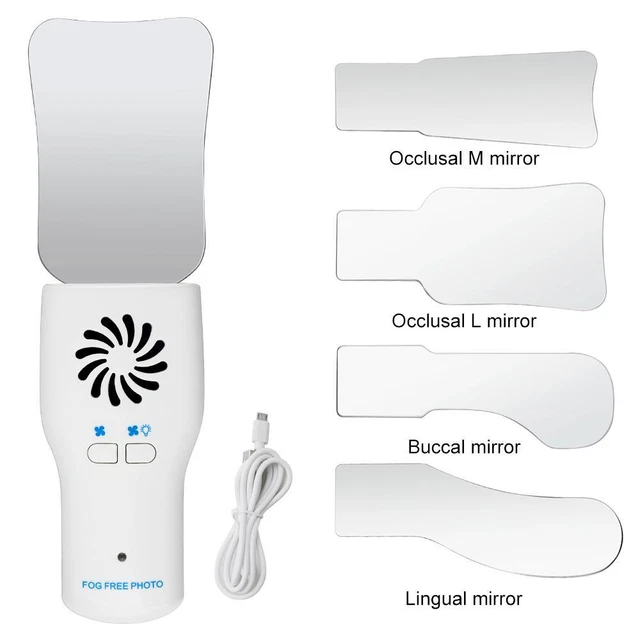Electric Defogging Imaging Mirror + LED Photo System for Perfect Oral Images