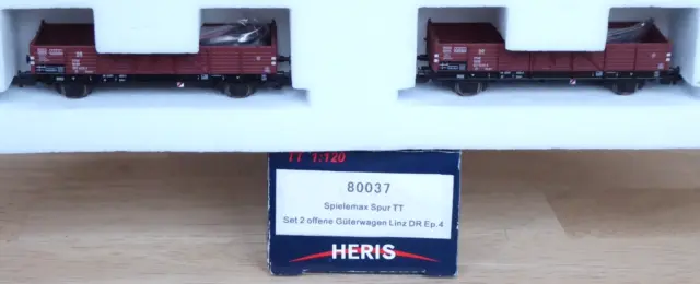 Heris 80037 Tt Set Games Max 2x 2-achs. Open Freight Car El Ex-Linz Dr Ep.4