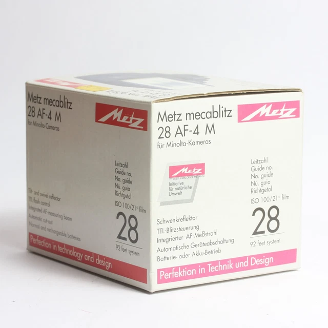 Metz Mecablitz 28 AF-4 M For Minolta Dynax Cameras - NEW OLD STOCK