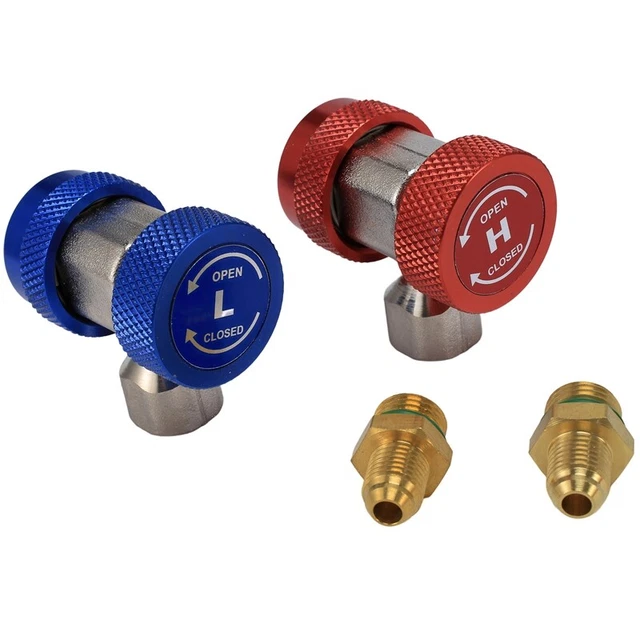 2 pz adattatori H/L accoppiamento condizionatore aria refrigerante regolabile E1A6