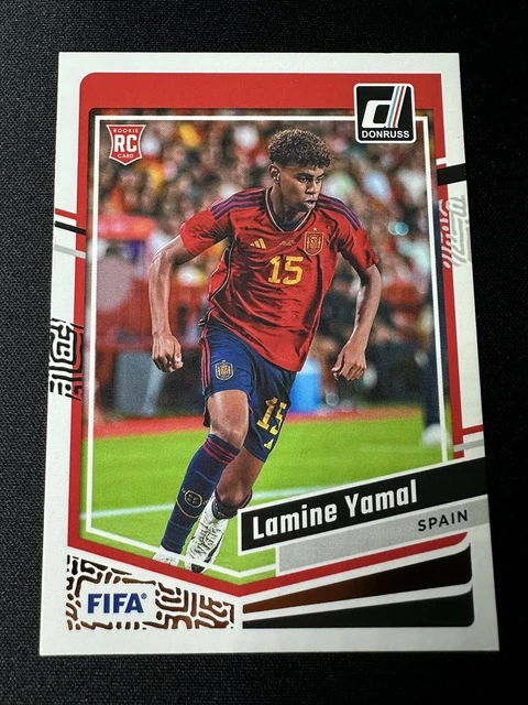 Lot De 2 Cartes à Collectionner Lamine Yamal Rookies - Donruss Espagne & Barça - Classées NXG 9