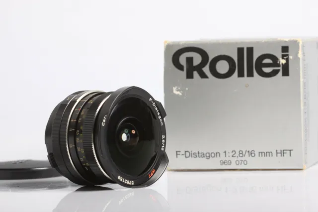 Rollei F-Distagon 2,8/16 HFT Fisheye Carl Zeiss Lens QBM Bajonett 16mm 2.8