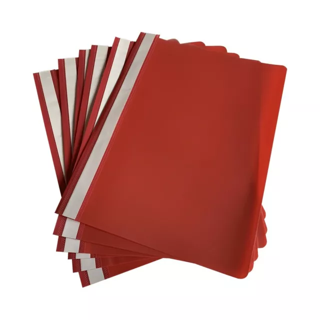 Pack of 60 Red A4 Project Folders by Janrax