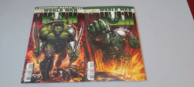 LOT WORLD WAR HULK  - Marvel panini - série complète no 1 à 6 + 2 hors-série