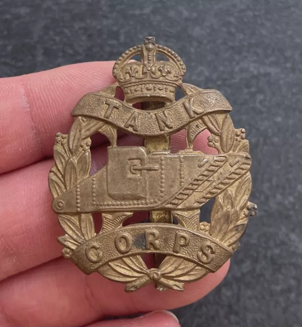 Genuine WW1 Tank Corps Cap Badge