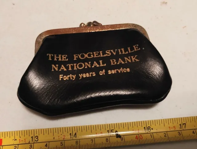 Vintage The Fogelsville PA National Bank Wescosville Ephemera Advertising Wallet